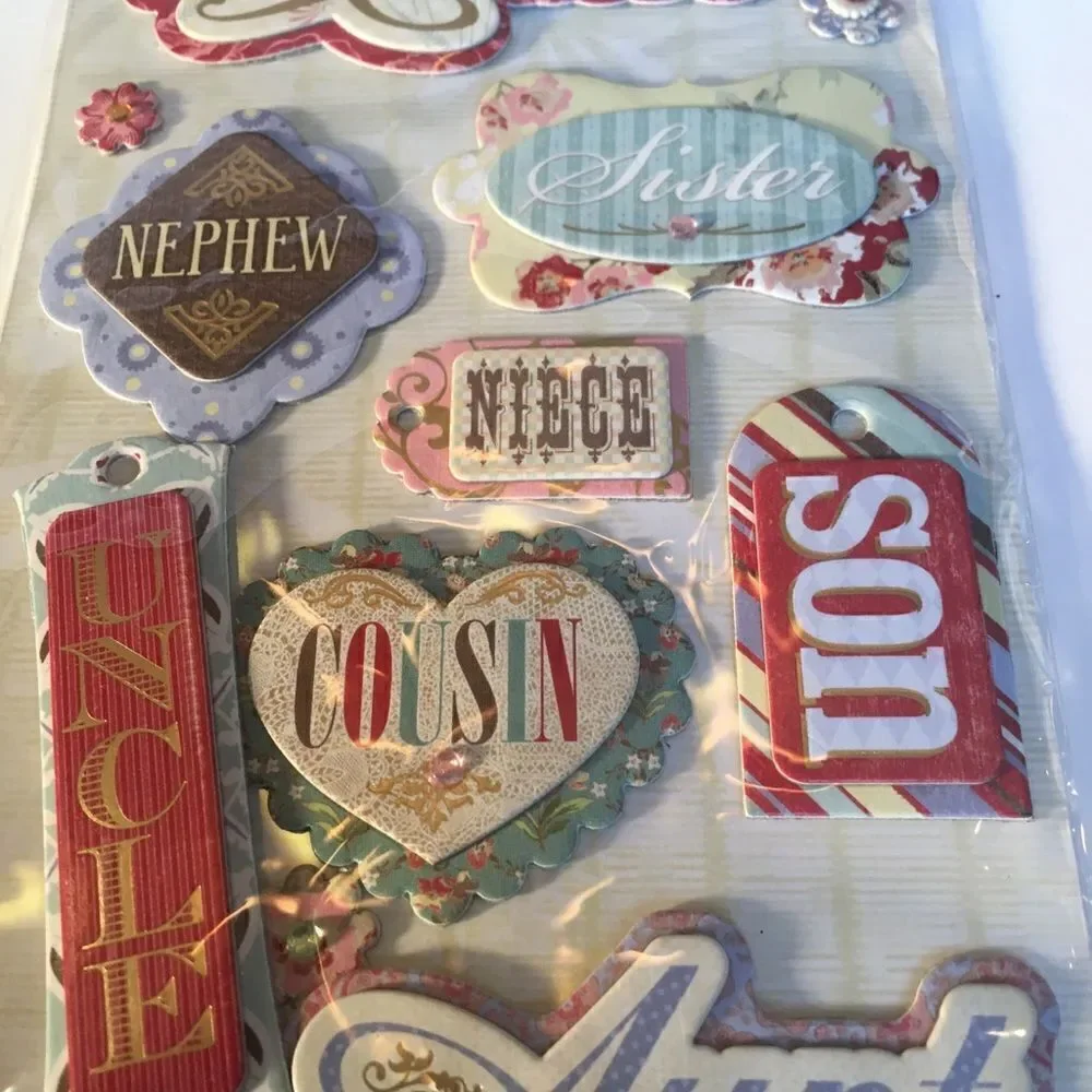 3 Dimensional Sticker Appliqués for Family!